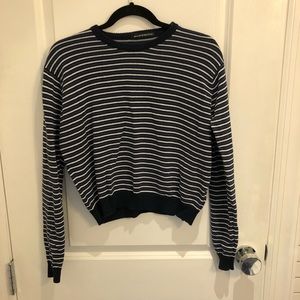 Brandy Melville Blue/White Striped Seeater